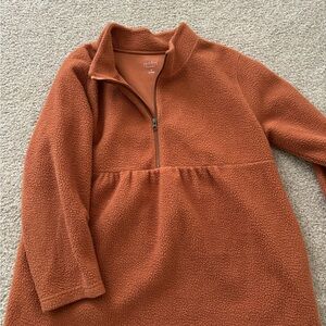 Isabel Maternity by Ingrid & Isabel Rust Fleece Pullover